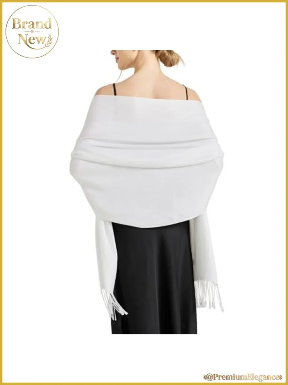 Soft Silky Pashmina Shawl Wrap 70% Pashmina 30% Silk Wedding Evening Scarf